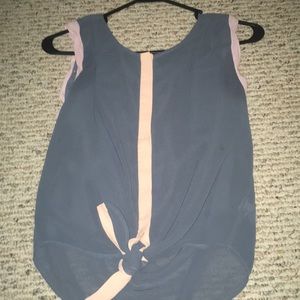 Colorblock mesh tank